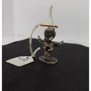 NWT Genuine Pewter Birthstone Angel of the Month January 1.5" T Gold Pla…